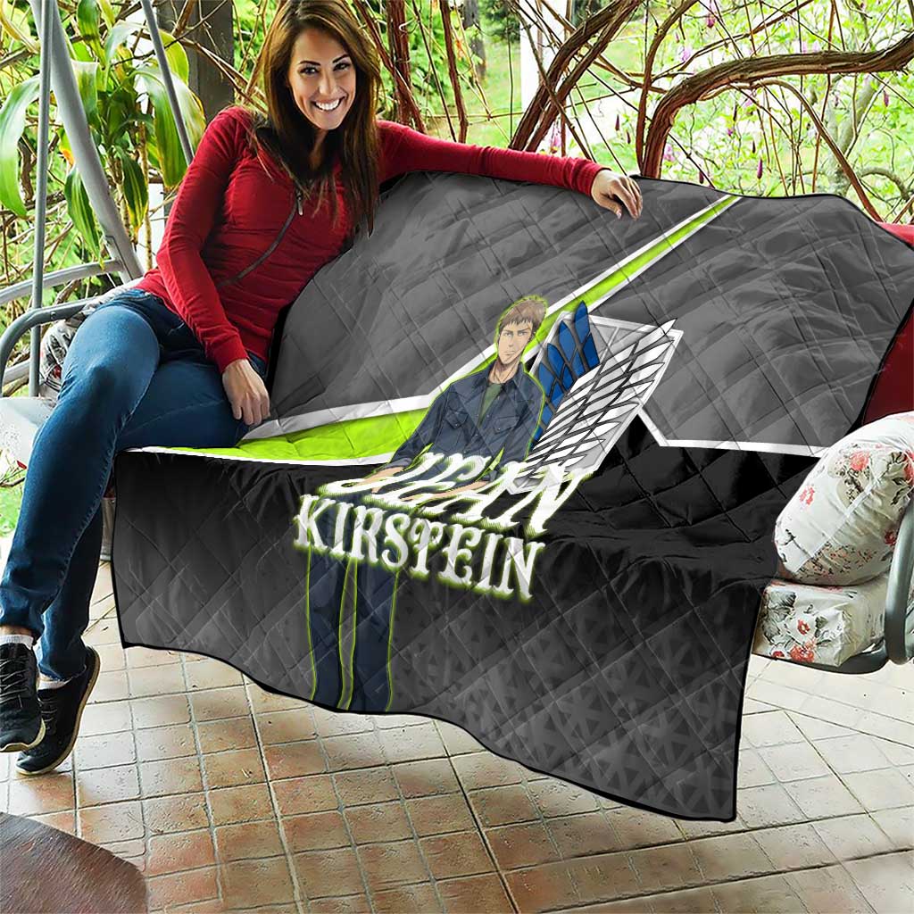 Jean Kirstein Attack on Titan Quilt Anime Denim Utility Style