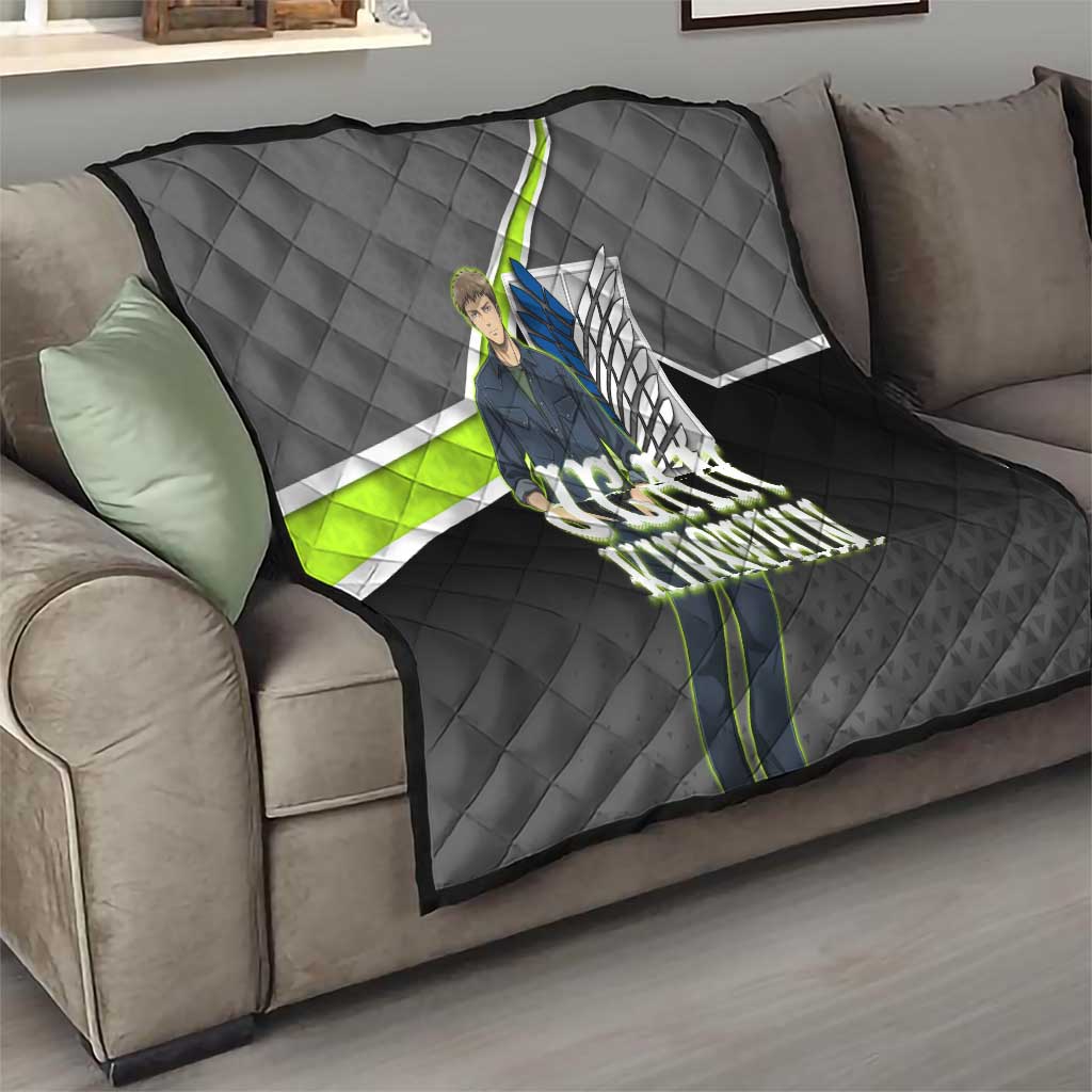 Jean Kirstein Attack on Titan Quilt Anime Denim Utility Style