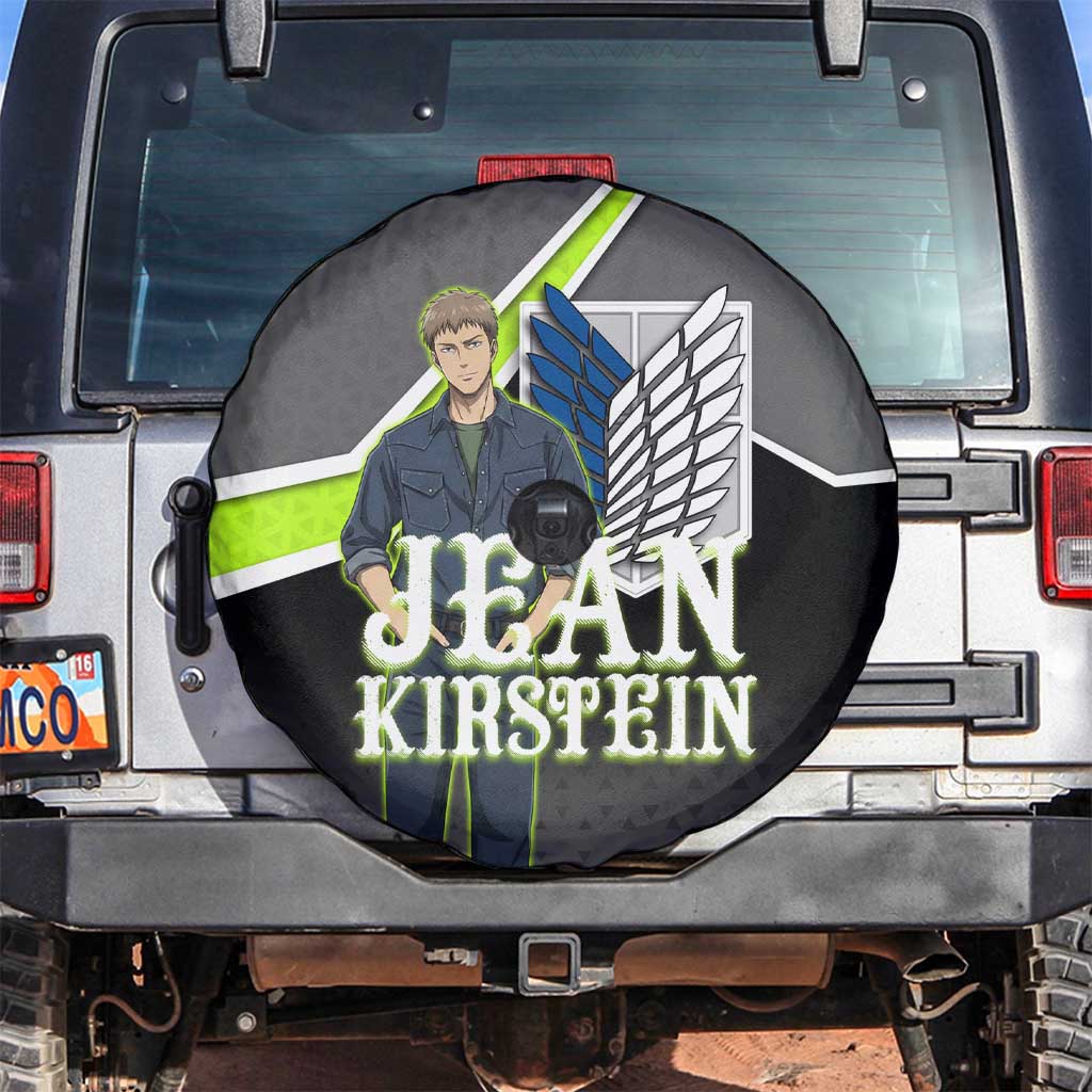 Jean Kirstein Attack on Titan Spare Tire Cover Anime Denim Utility Style
