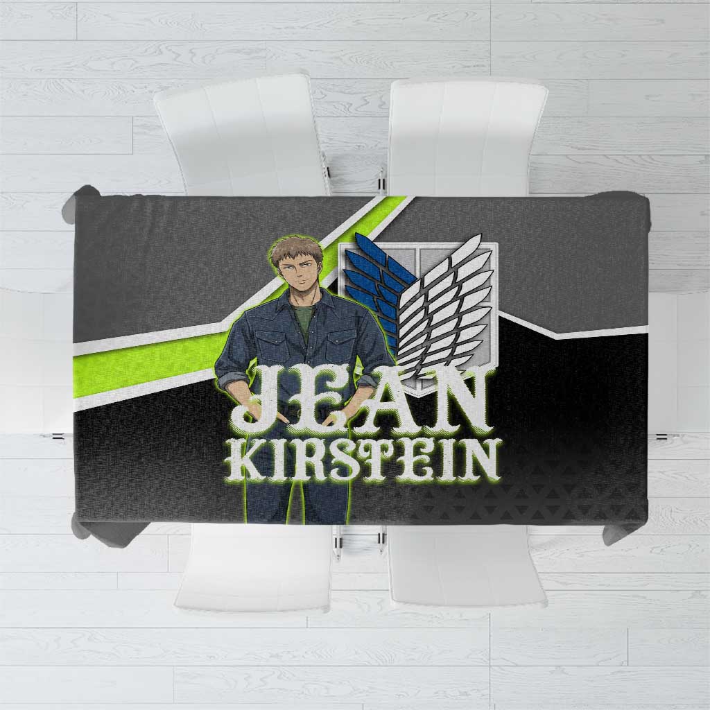 Jean Kirstein Attack on Titan Tablecloth Anime Denim Utility Style