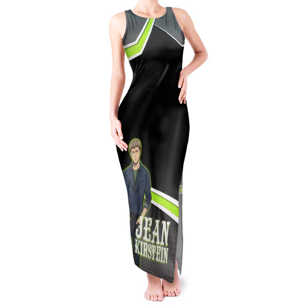 Jean Kirstein Attack on Titan Tank Maxi Dress Anime Denim Utility Style