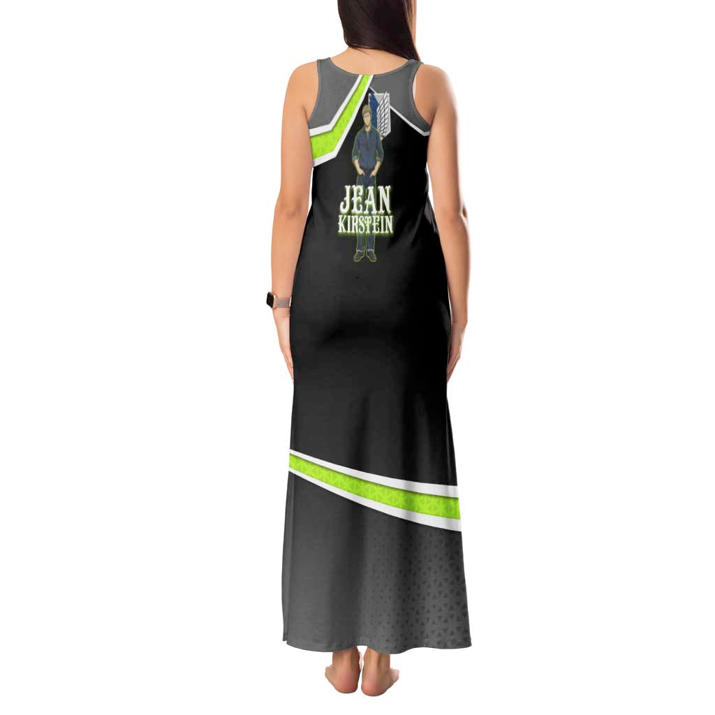 Jean Kirstein Attack on Titan Tank Maxi Dress Anime Denim Utility Style