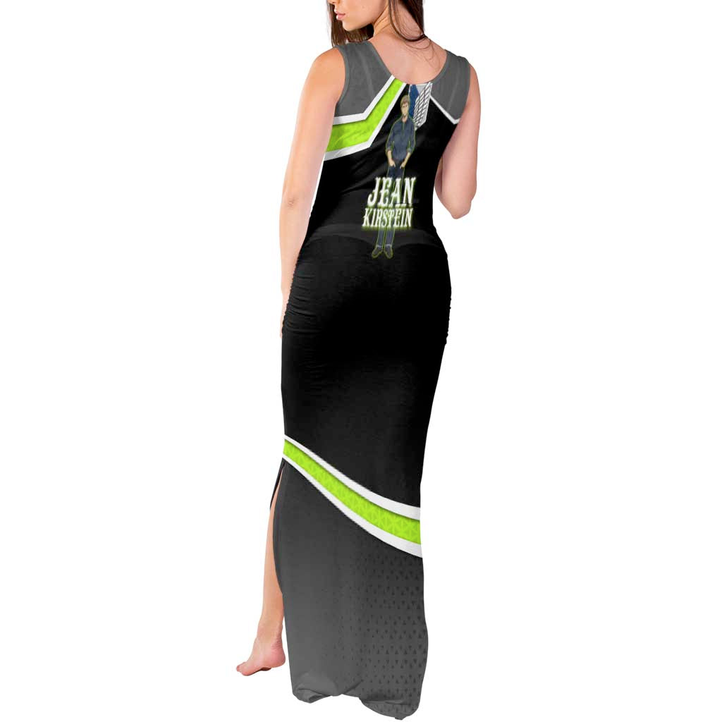 Jean Kirstein Attack on Titan Tank Maxi Dress Anime Denim Utility Style