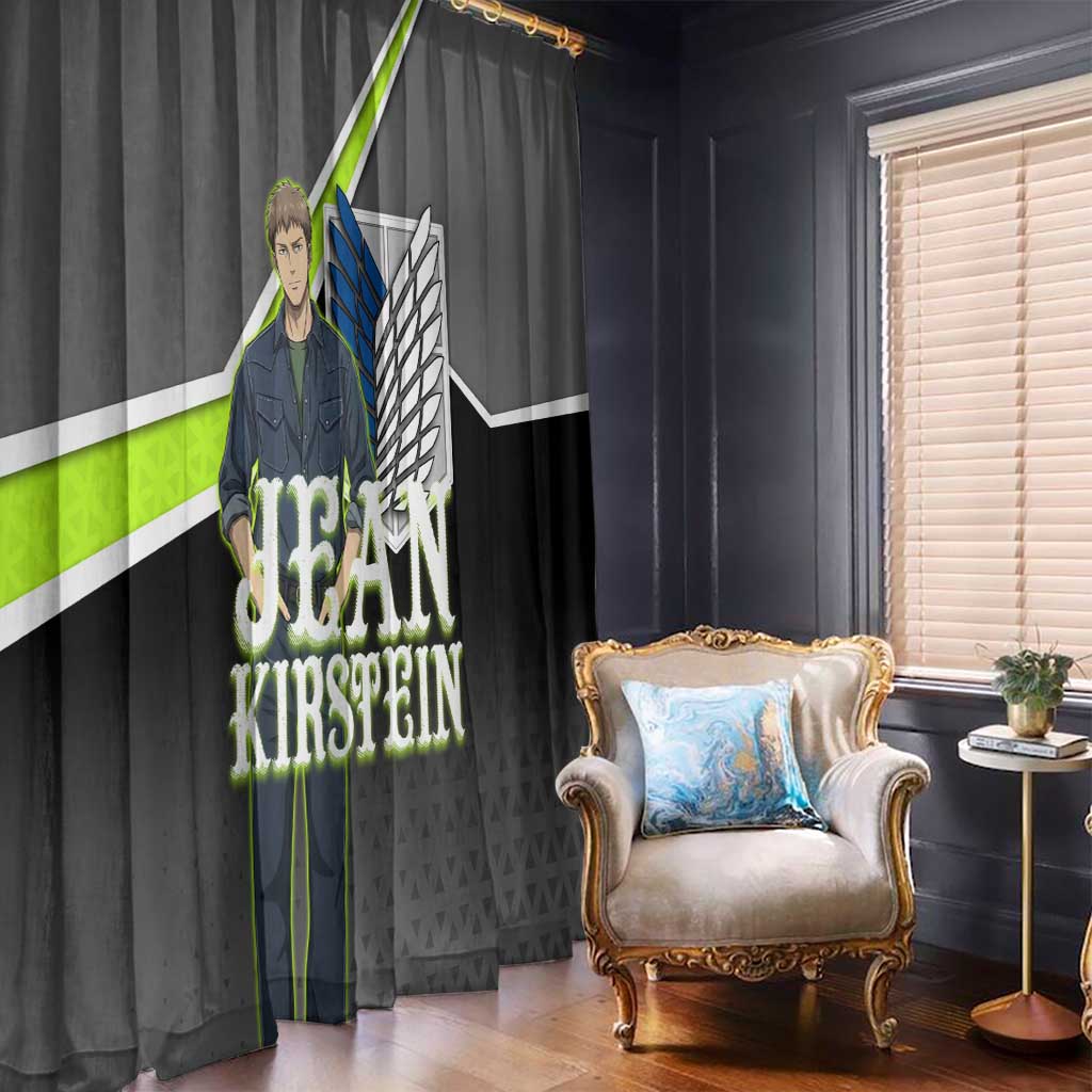 Jean Kirstein Attack on Titan Window Curtain Anime Denim Utility Style