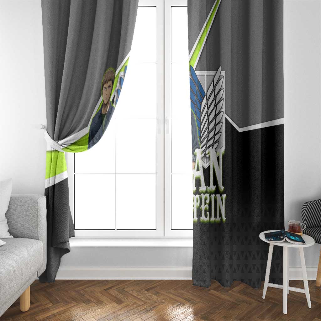 Jean Kirstein Attack on Titan Window Curtain Anime Denim Utility Style