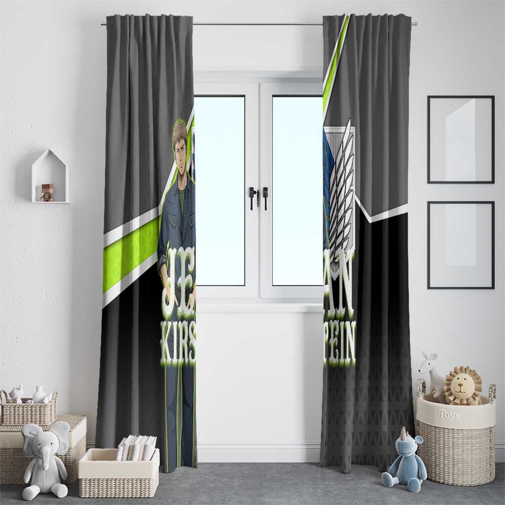 Jean Kirstein Attack on Titan Window Curtain Anime Denim Utility Style