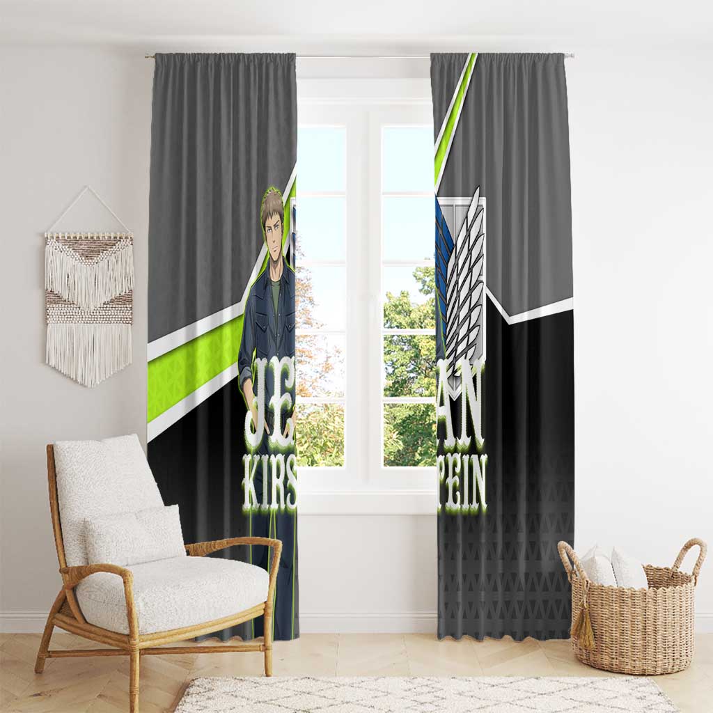 Jean Kirstein Attack on Titan Window Curtain Anime Denim Utility Style