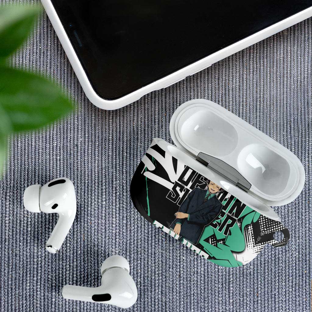 Kamado Tanjiro Demon Slayer AirPods Case Black Graffiti Anime Graphic