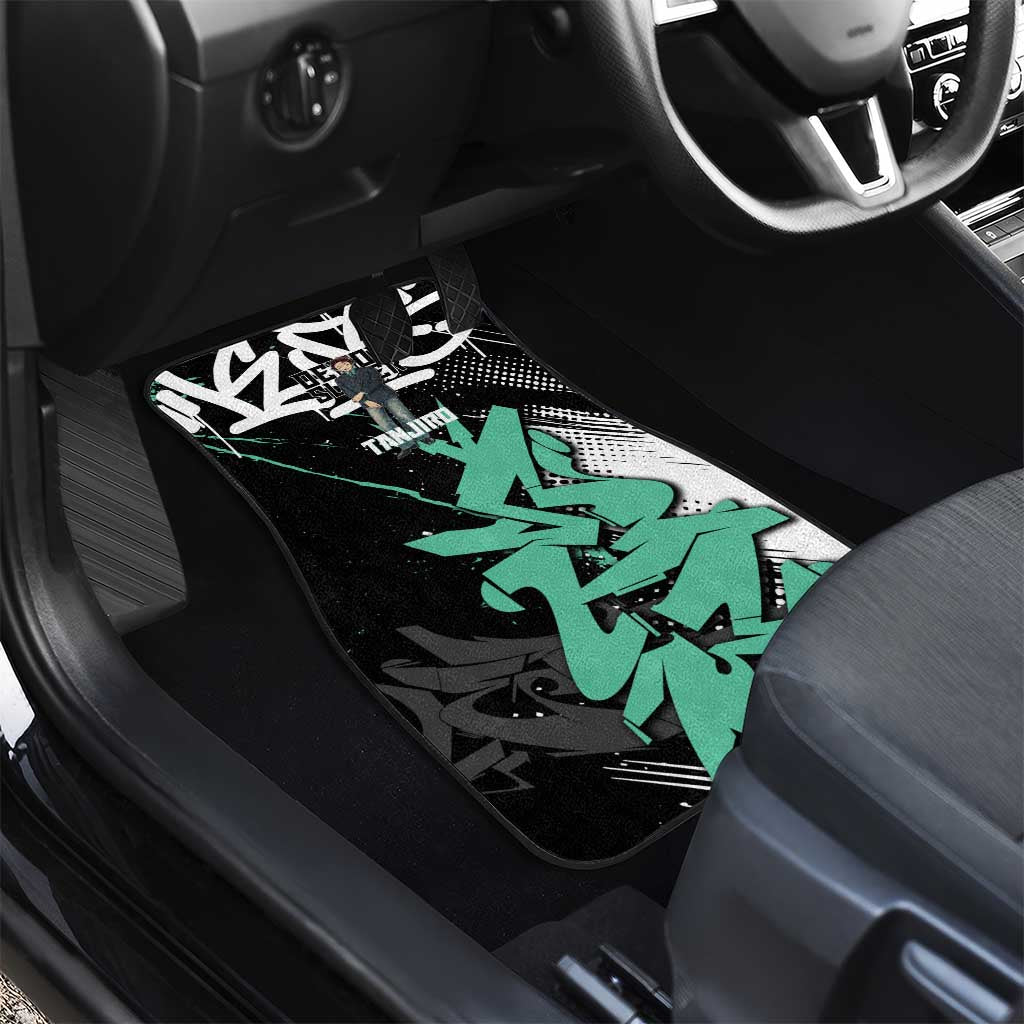 Kamado Tanjiro Demon Slayer Car Mats Black Graffiti Anime Graphic