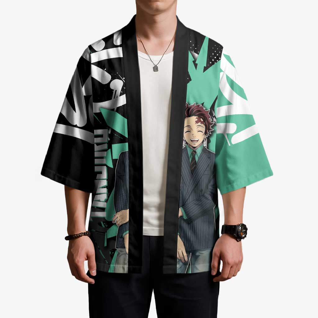 Kamado Tanjiro Demon Slayer Kimono Black Graffiti Anime Graphic