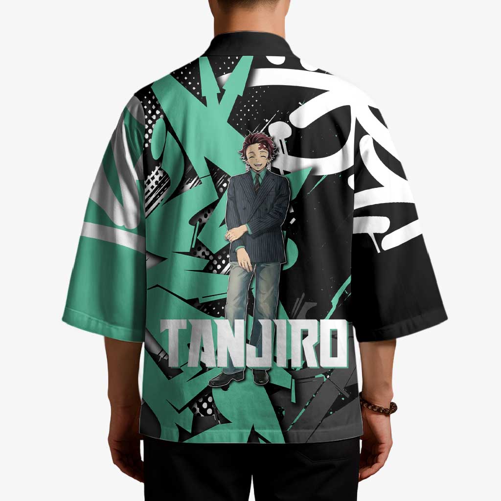 Kamado Tanjiro Demon Slayer Kimono Black Graffiti Anime Graphic