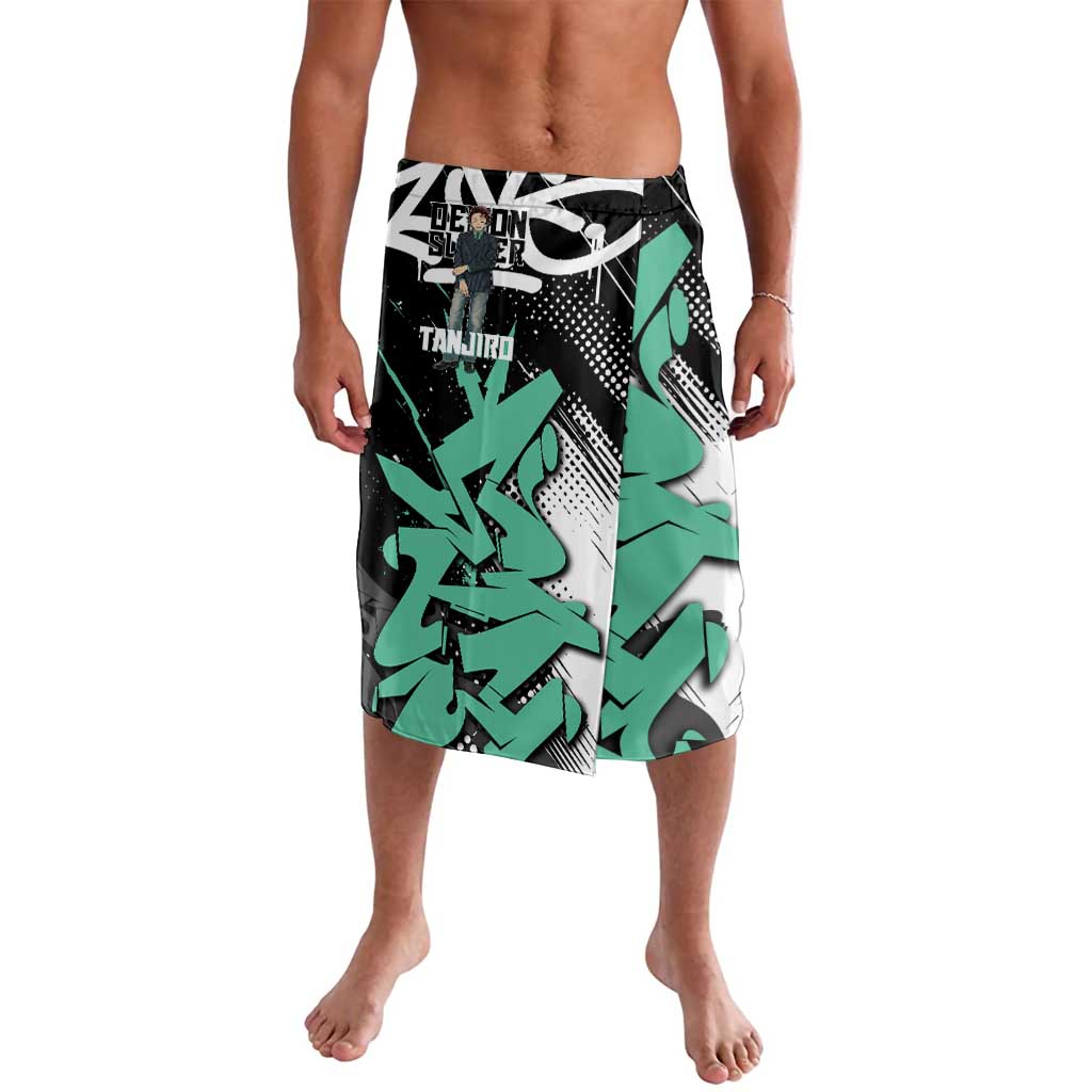 Kamado Tanjiro Demon Slayer Lavalava Black Graffiti Anime Graphic
