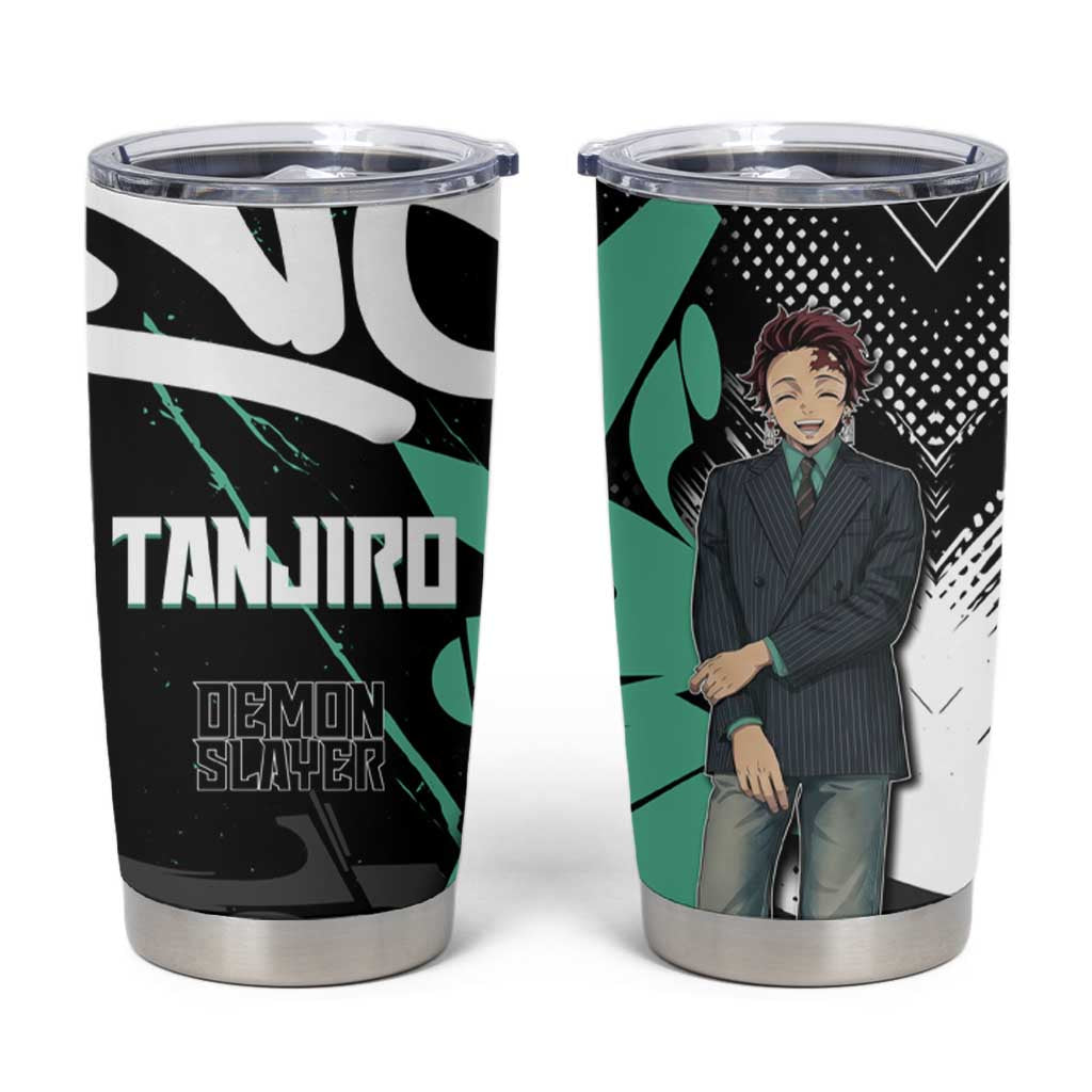 Kamado Tanjiro Demon Slayer Tumbler Cup Black Graffiti Anime Graphic