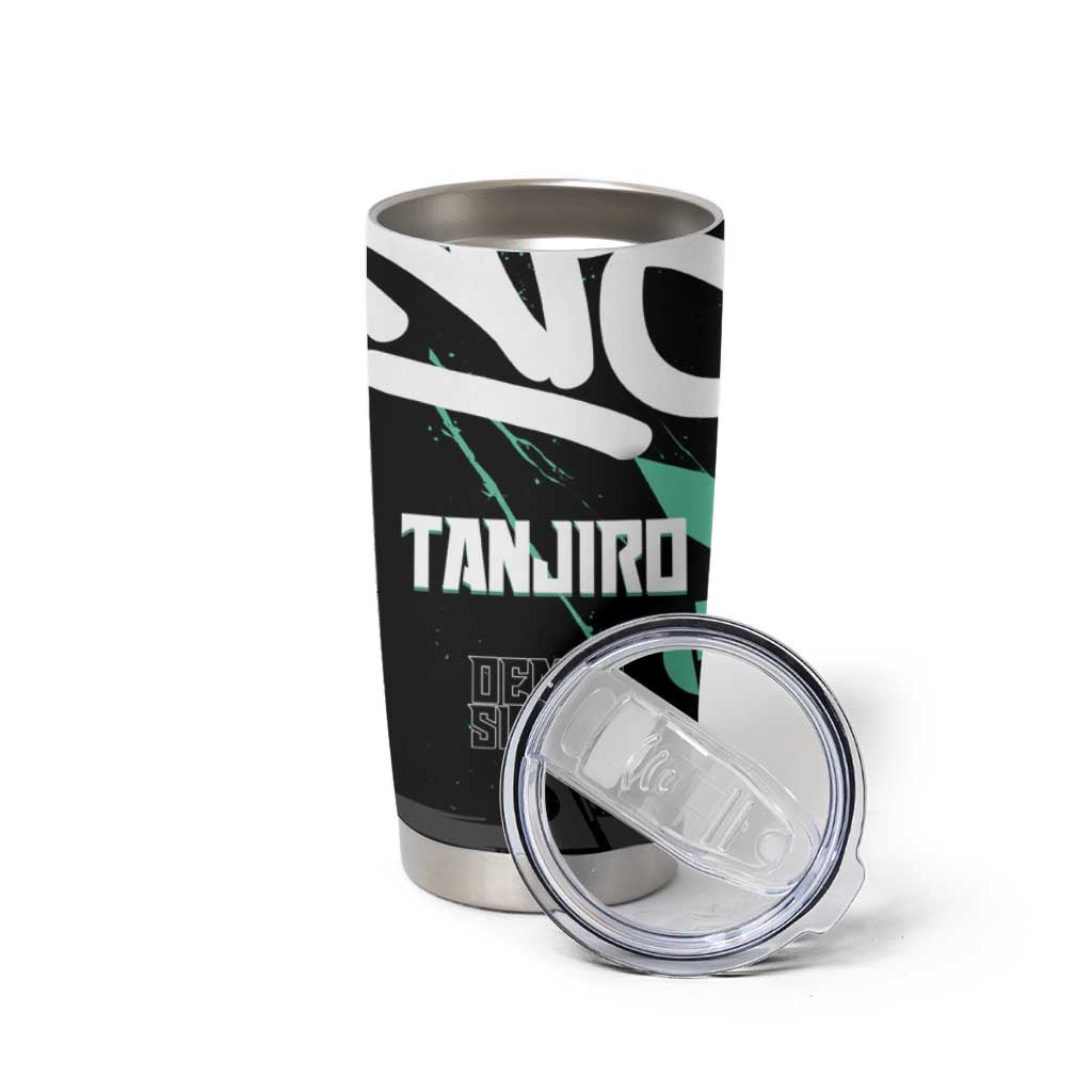 Kamado Tanjiro Demon Slayer Tumbler Cup Black Graffiti Anime Graphic