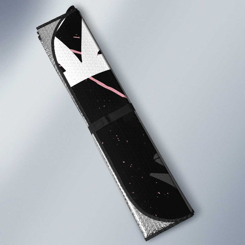 Kamado Nezuko Demon Slayer Auto Sun Shade Pink & Black Graffiti Anime Graphic