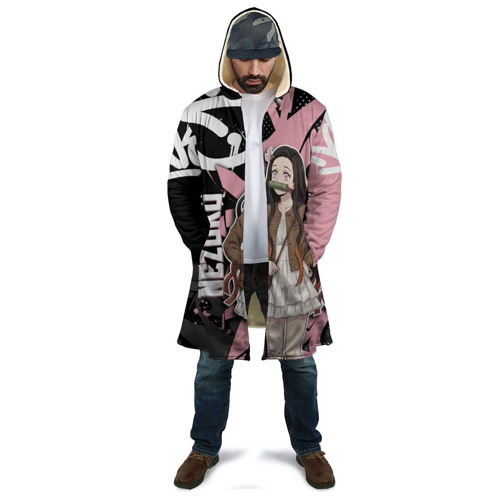Kamado Nezuko Demon Slayer Cloak Pink & Black Graffiti Anime Graphic