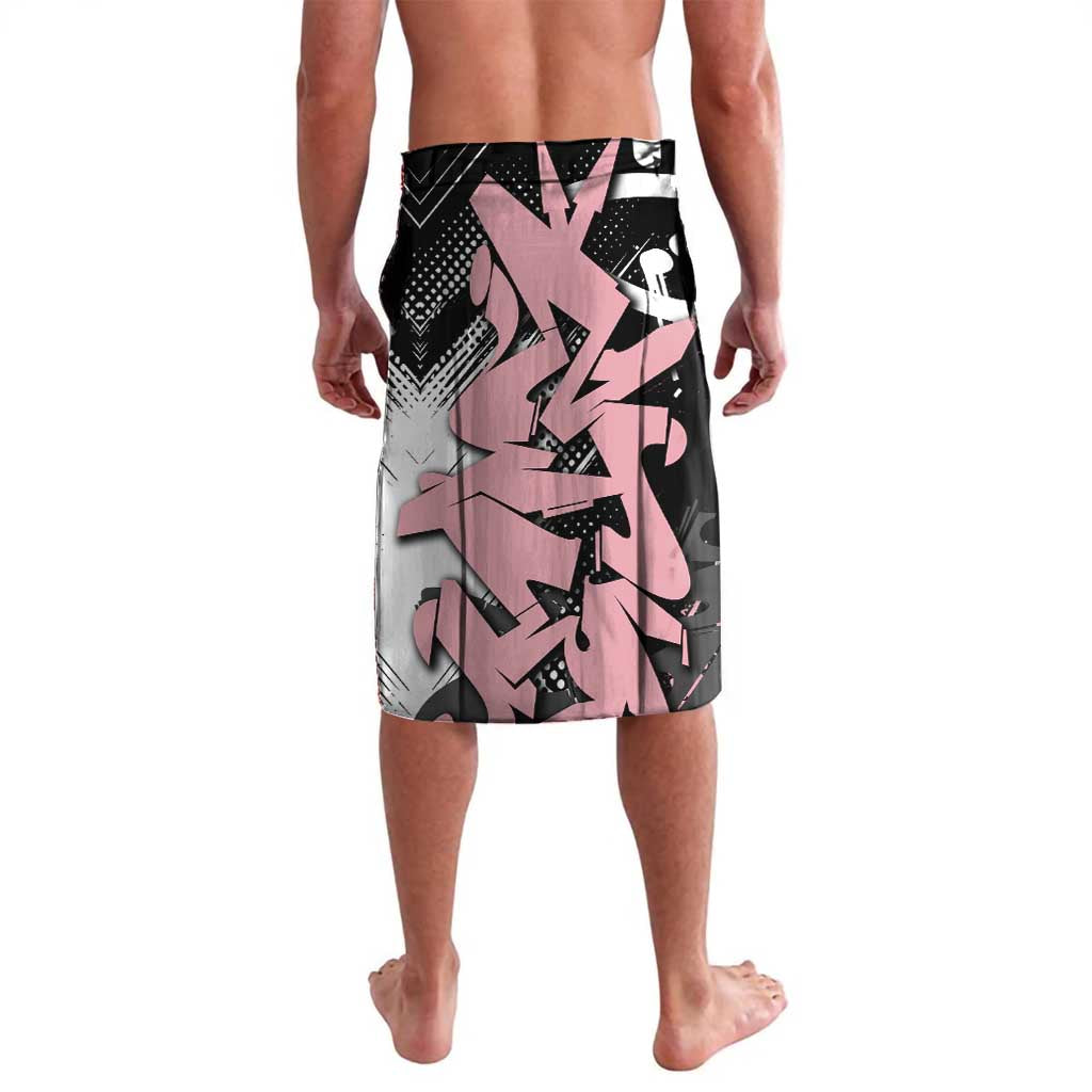 Kamado Nezuko Demon Slayer Lavalava Pink & Black Graffiti Anime Graphic