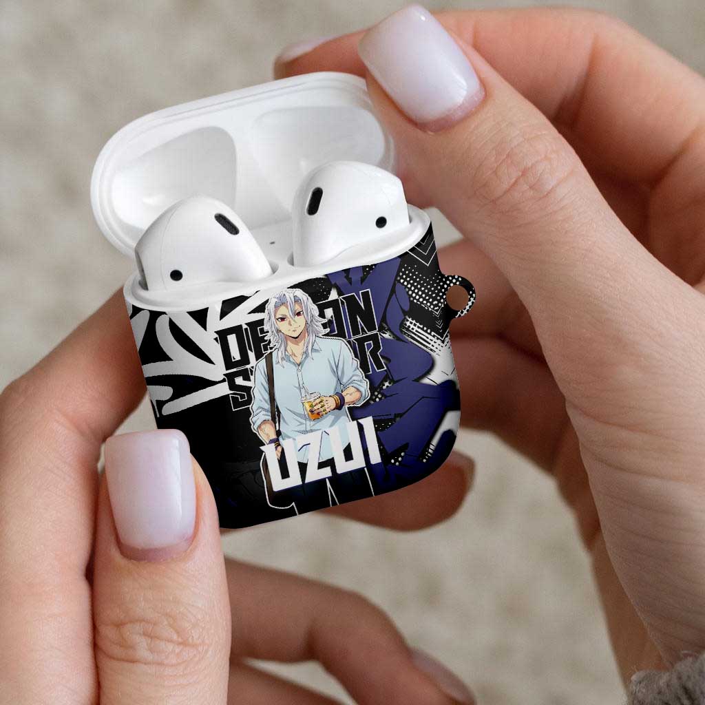 Uzui Tengen Demon Slayer AirPods Case Purple & Black Graffiti Anime