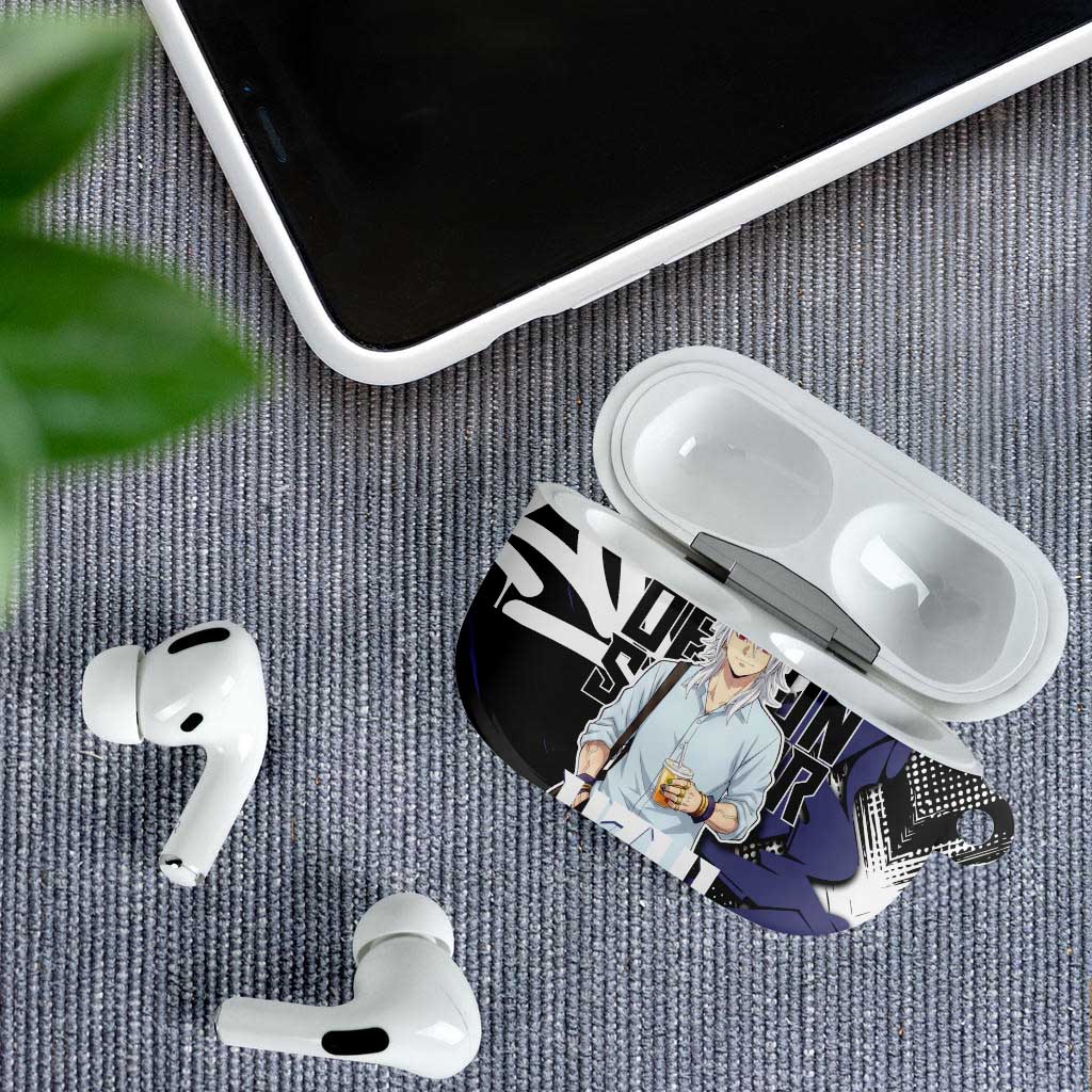 Uzui Tengen Demon Slayer AirPods Case Purple & Black Graffiti Anime
