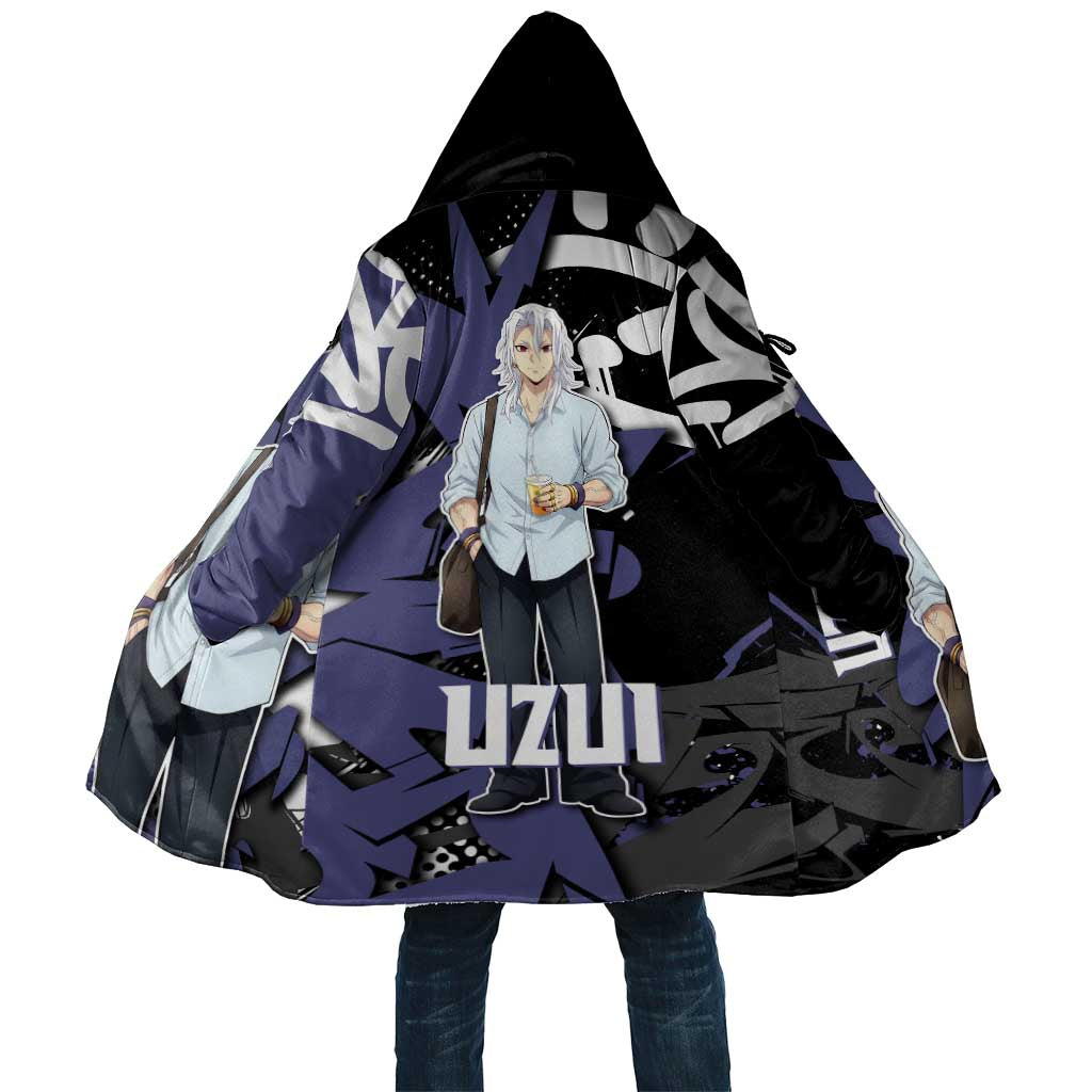 Uzui Tengen Demon Slayer Cloak Purple & Black Graffiti Anime