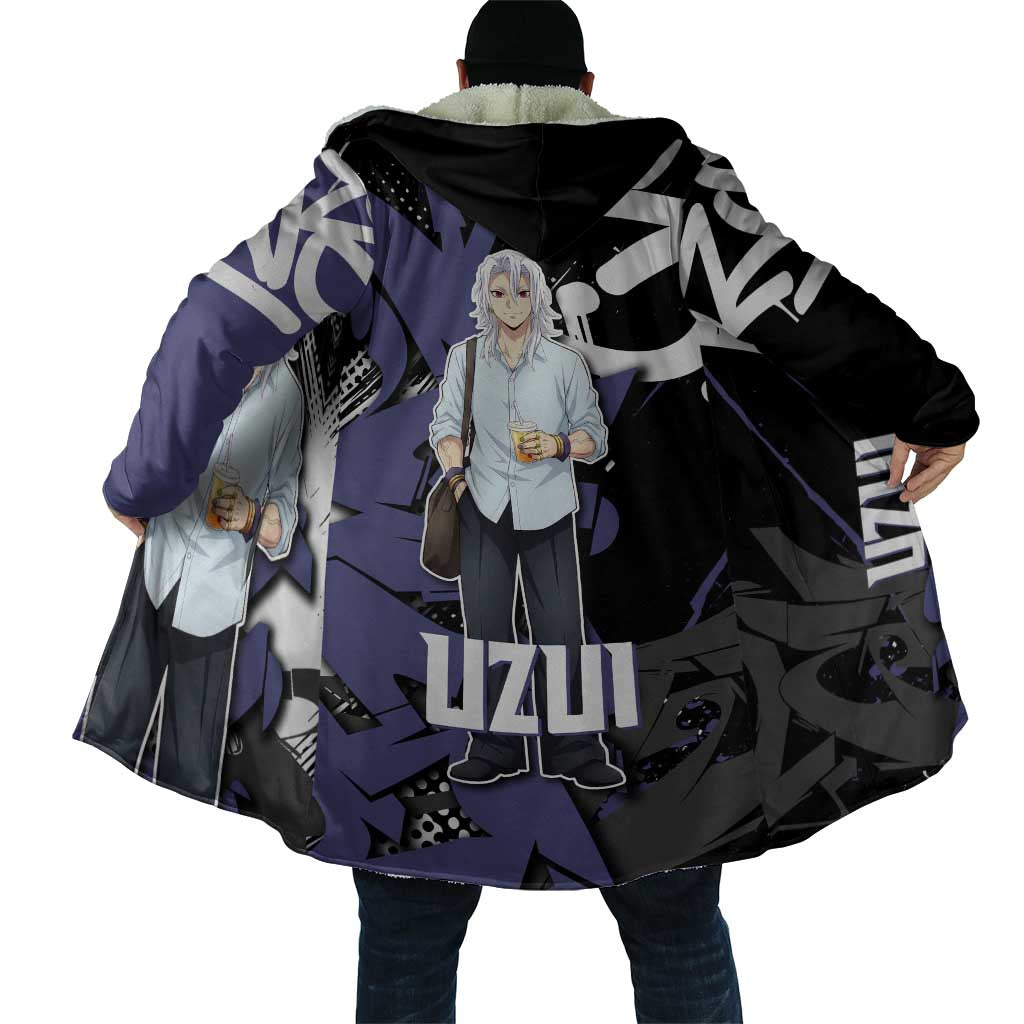Uzui Tengen Demon Slayer Cloak Purple & Black Graffiti Anime