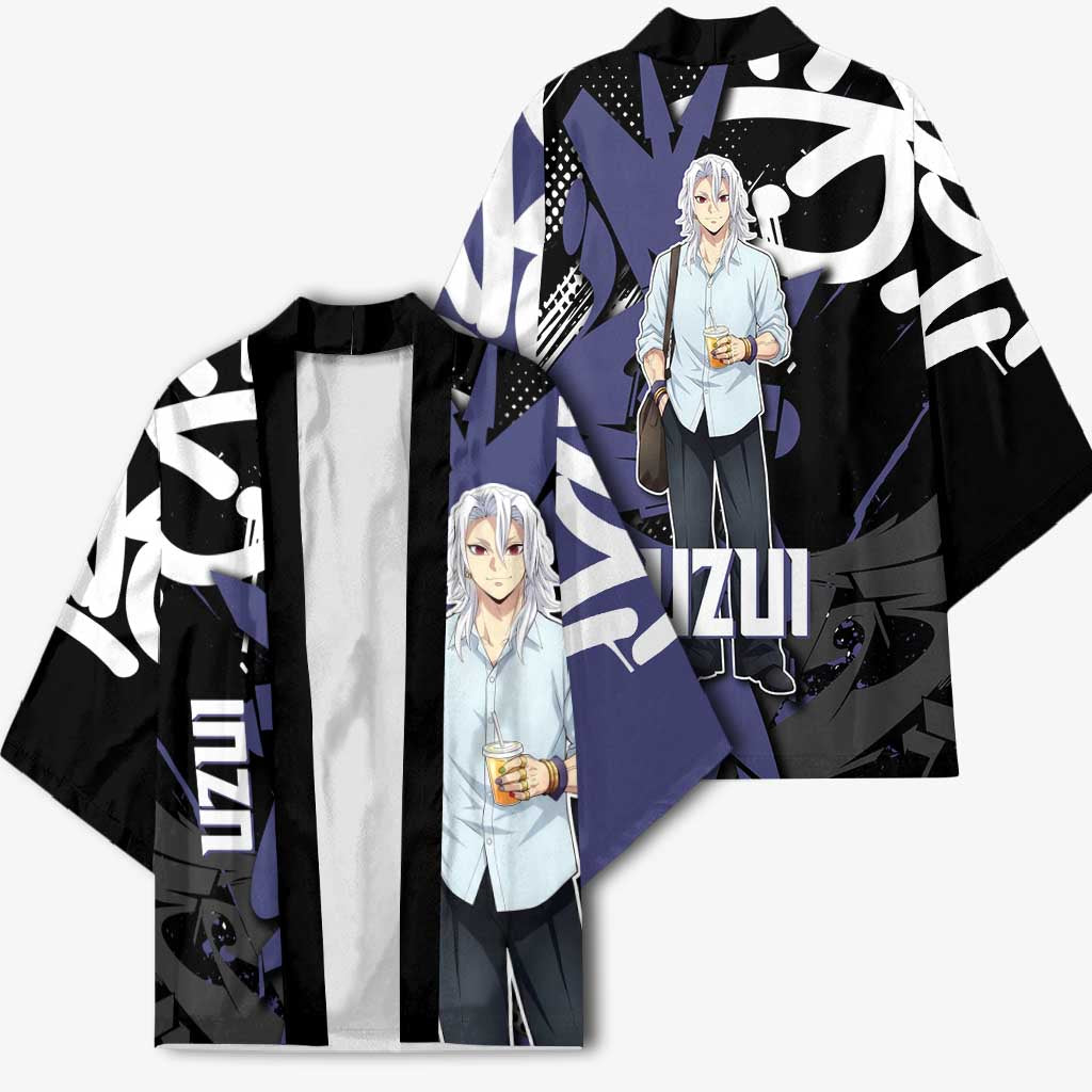 Uzui Tengen Demon Slayer Kimono Purple & Black Graffiti Anime