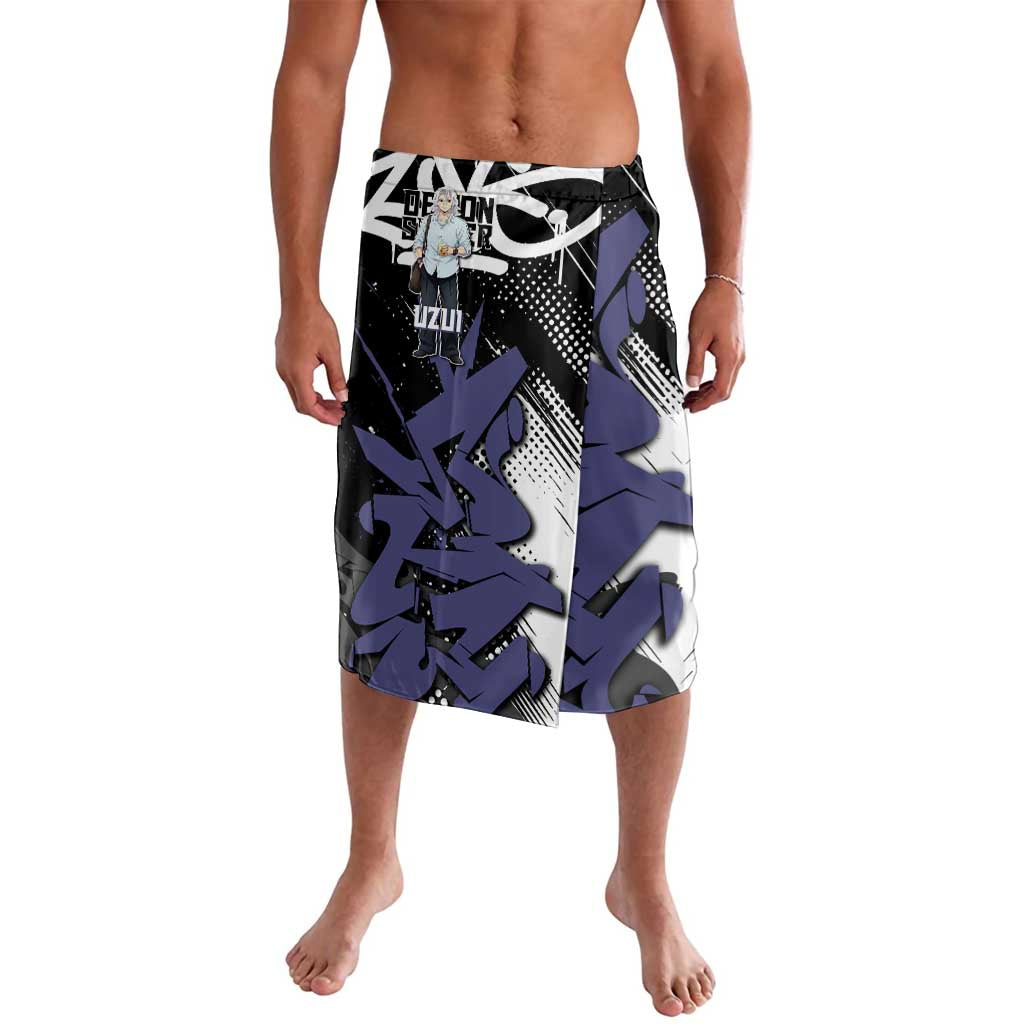 Uzui Tengen Demon Slayer Lavalava Purple & Black Graffiti Anime