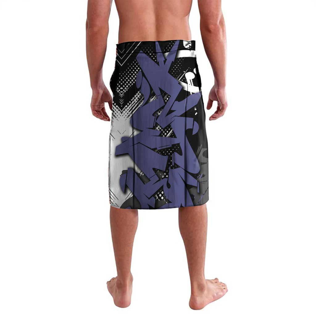Uzui Tengen Demon Slayer Lavalava Purple & Black Graffiti Anime