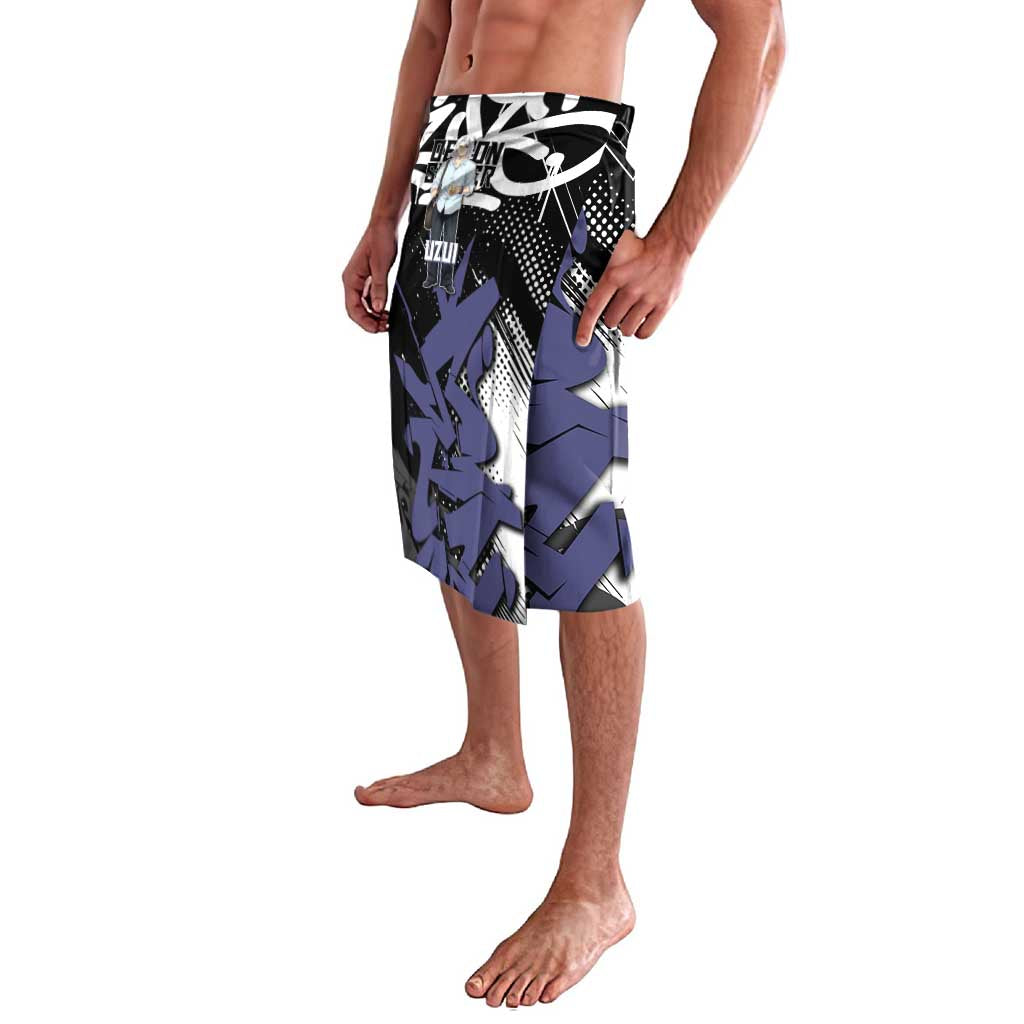 Uzui Tengen Demon Slayer Lavalava Purple & Black Graffiti Anime