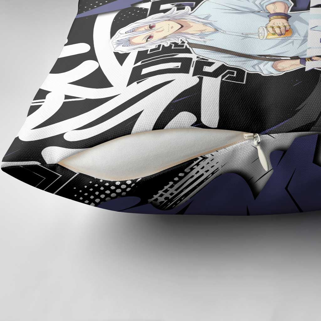 Uzui Tengen Demon Slayer Pillow Cover Purple & Black Graffiti Anime