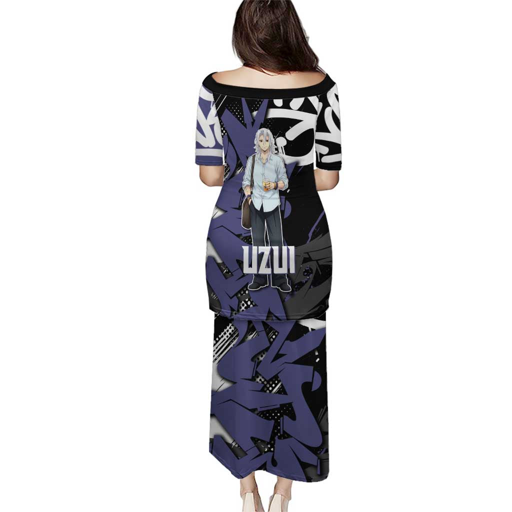 Uzui Tengen Demon Slayer Puletasi Purple & Black Graffiti Anime
