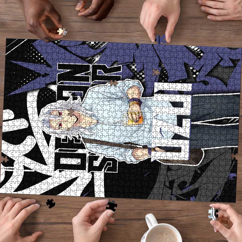 Uzui Tengen Demon Slayer Puzzle Purple & Black Graffiti Anime
