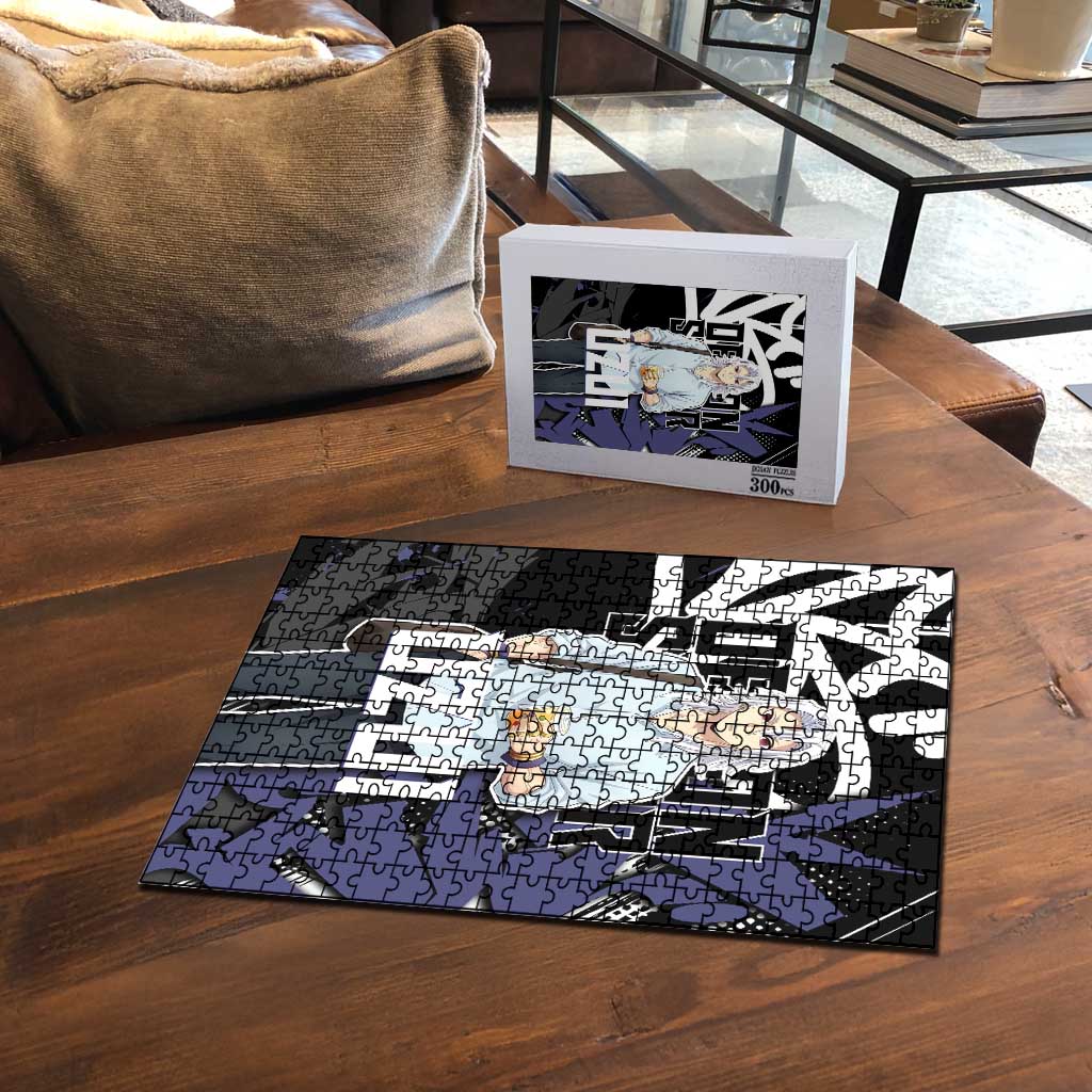 Uzui Tengen Demon Slayer Puzzle Purple & Black Graffiti Anime