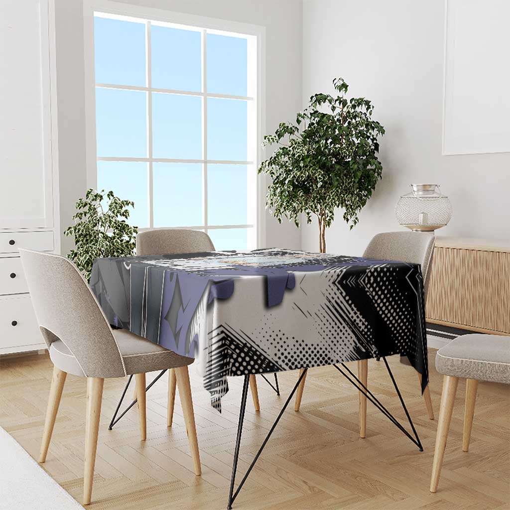 Uzui Tengen Demon Slayer Tablecloth Purple & Black Graffiti Anime