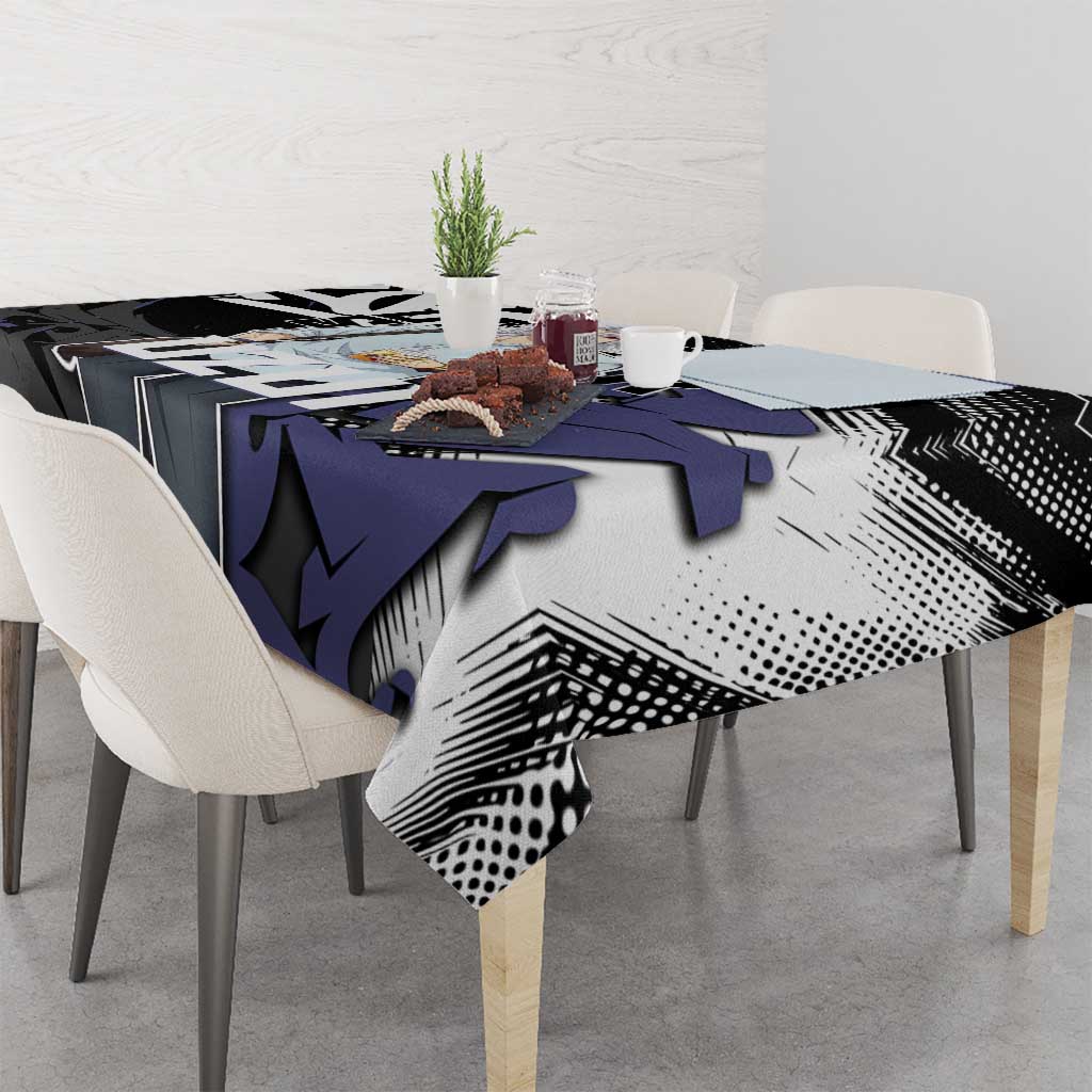 Uzui Tengen Demon Slayer Tablecloth Purple & Black Graffiti Anime
