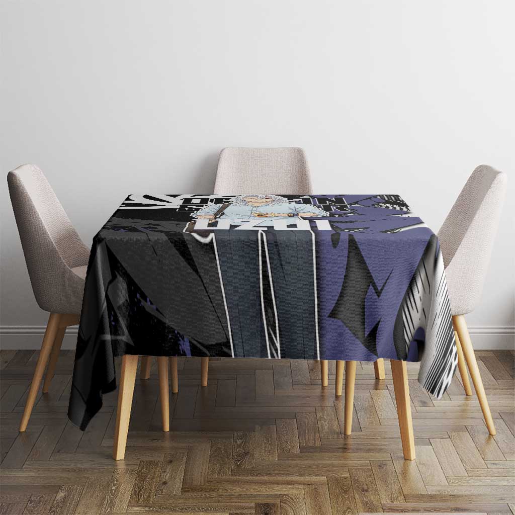 Uzui Tengen Demon Slayer Tablecloth Purple & Black Graffiti Anime