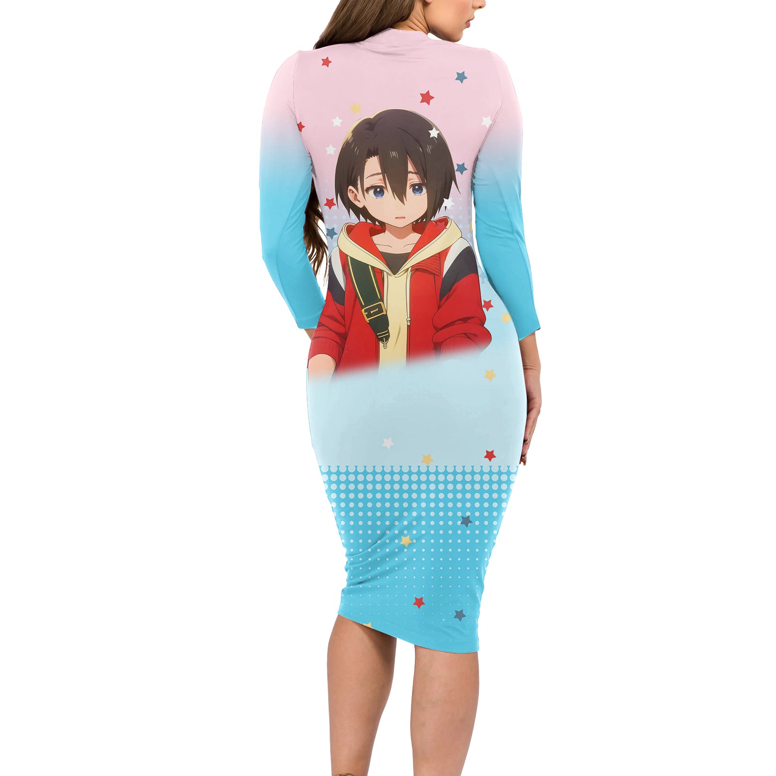 Yuzuru Nishimiya Long Sleeve Bodycon Dress A Slient Voice