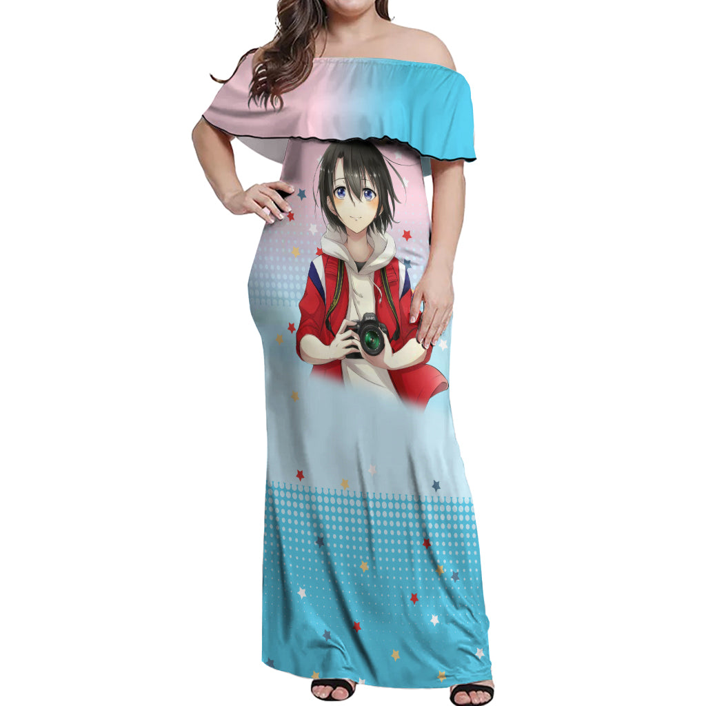 Yuzuru Nishimiya Off Shoulder Maxi Dress A Slient Voice