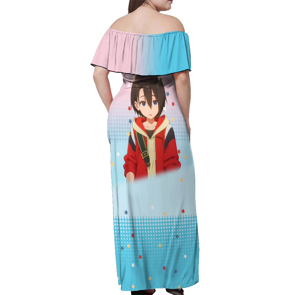 Yuzuru Nishimiya Off Shoulder Maxi Dress A Slient Voice