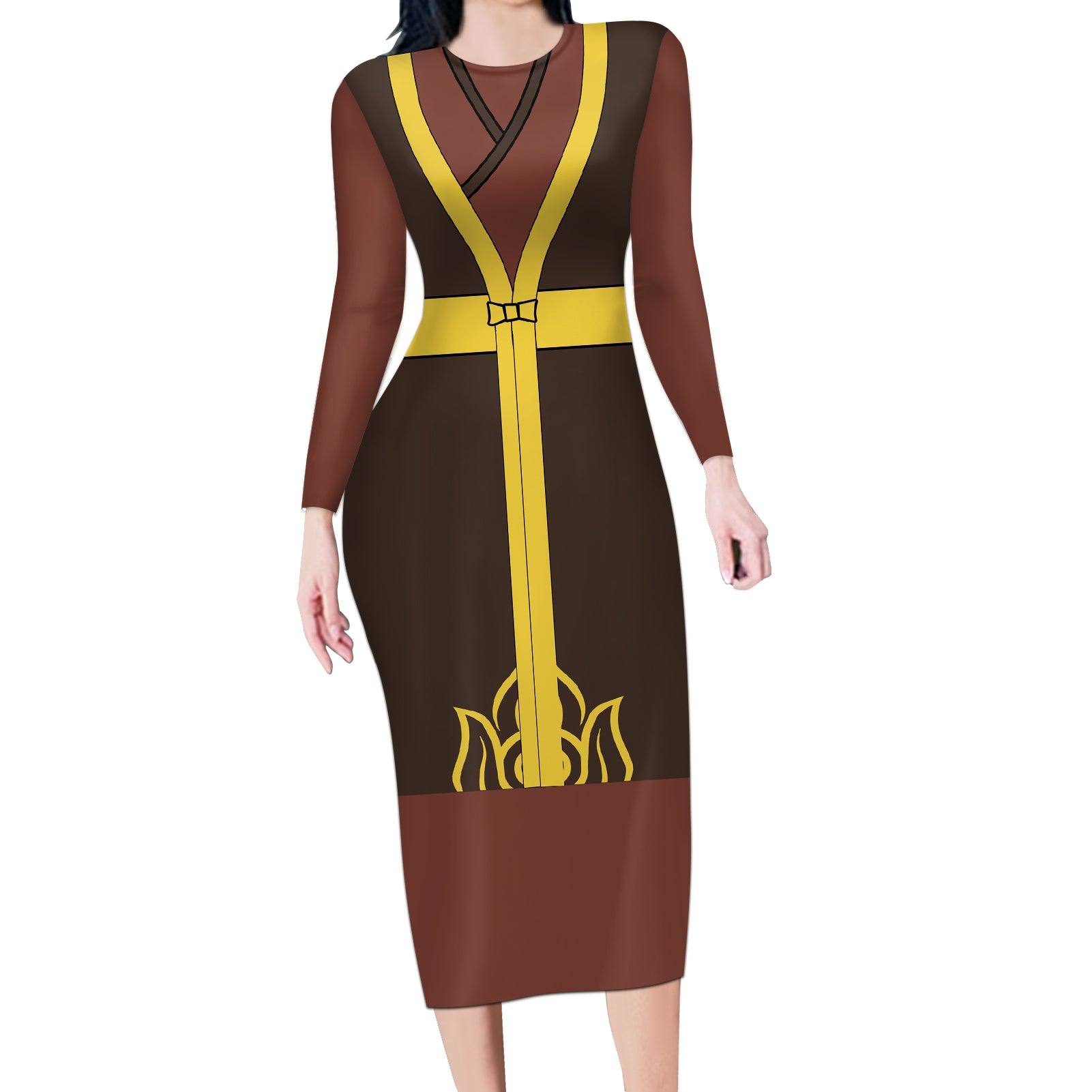 Zuko Long Sleeve Bodycon Dress Avatar