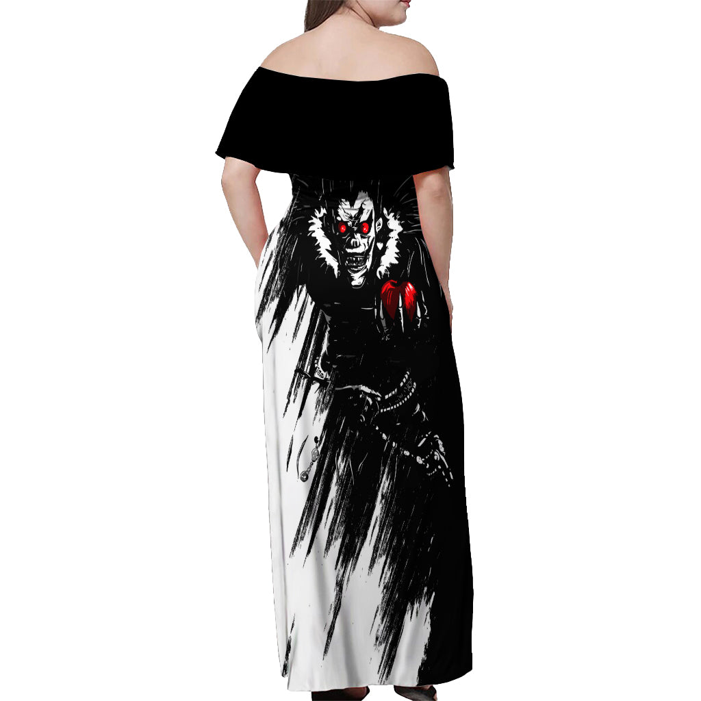 Ryuk Off Shoulder Maxi Dress Death Note