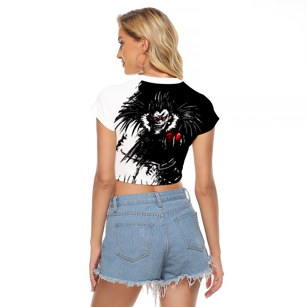 Ryuk Raglan Cropped T Shirt Death Note