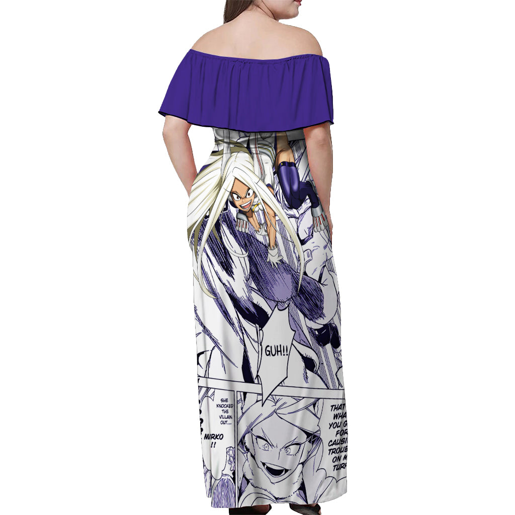 Mirko Off Shoulder Maxi Dress My Hero Academia