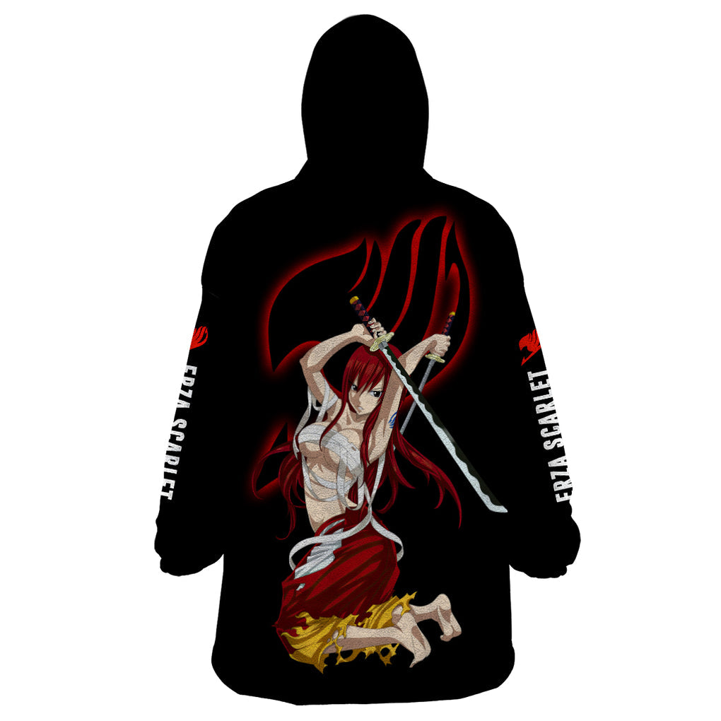 Erza Scarlet Wearable Blanket Hoodie Fairy Tail
