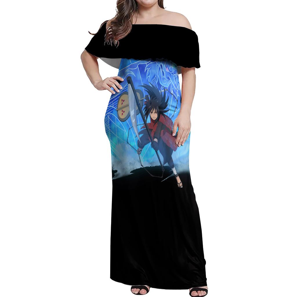 Madara Susanoo Off Shoulder Maxi Dress Naruto