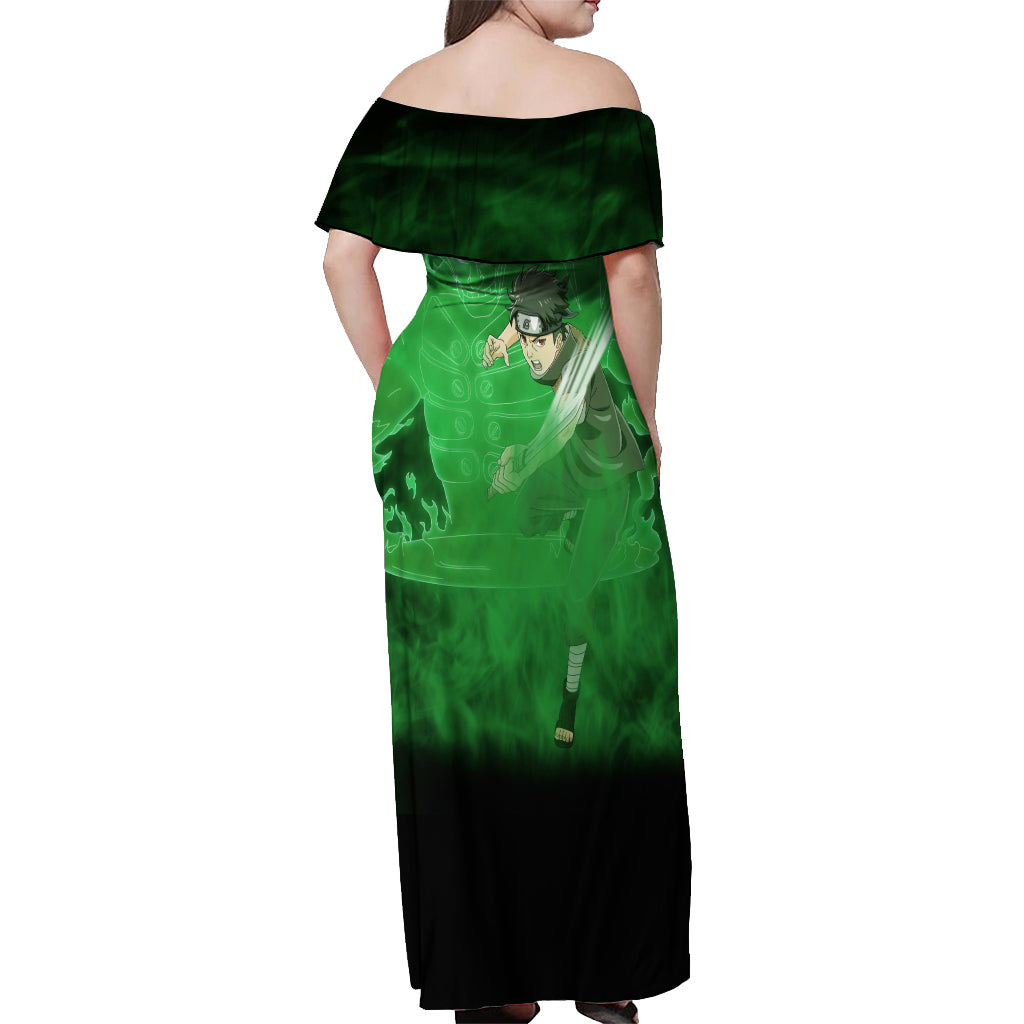 Shisui Susanoo Off Shoulder Maxi Dress Naruto