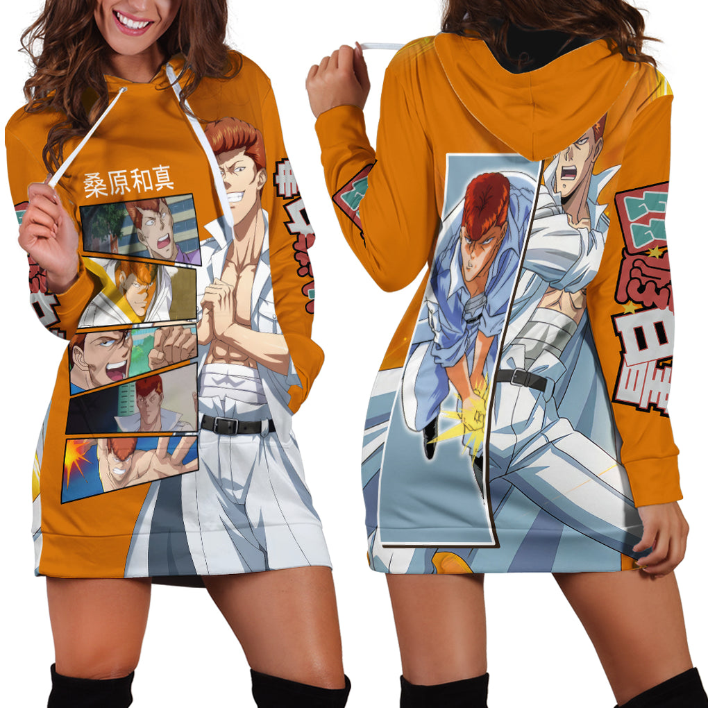 Kazuma Kuwabara Hoodie Dress YuYu Hakusho
