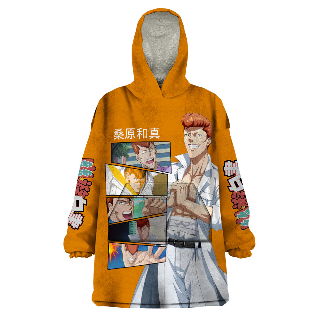 Kazuma Kuwabara Wearable Blanket Hoodie YuYu Hakusho