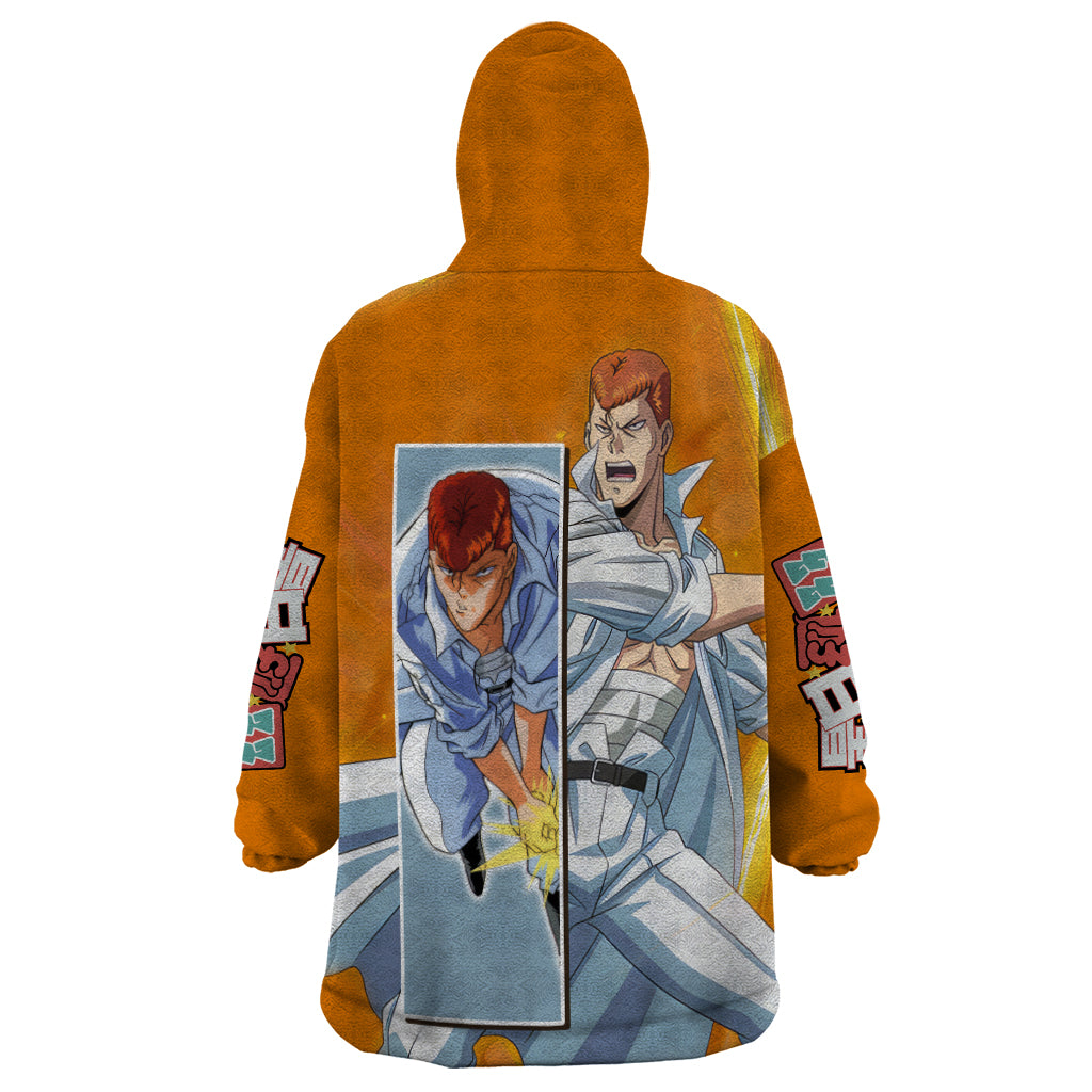 Kazuma Kuwabara Wearable Blanket Hoodie YuYu Hakusho