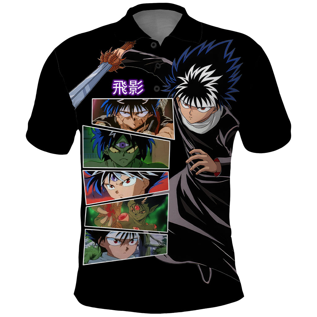 Hiei Polo Shirt YuYu Hakusho
